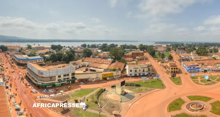 Une vue de Bangui en Centrafrique