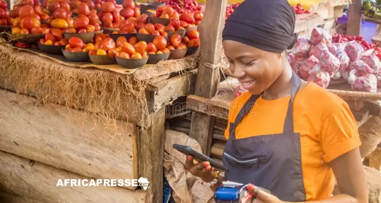 femme africaine au marche