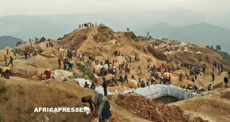 Une mine près de Rubaya, en RDC