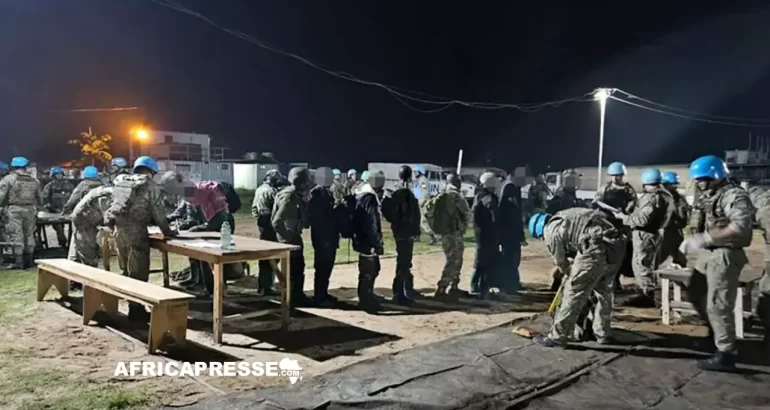 RDC : Début de l’évacuation des militaires et policiers congolais protégés par la Monusco à Goma À la chute de Goma, des militaires et policiers congolais se sont réfugiés dans la base de la mission onusienne (Monusco) à Goma