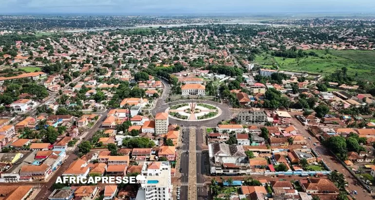 Une vue de Bissau la capitale de la Guinée-Bissau