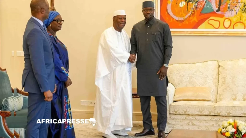 Alassane Ouatara et Ousmane Sonko
