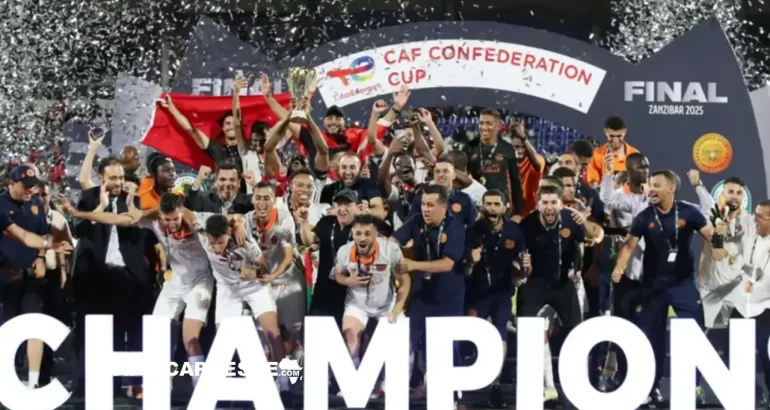 Coupe de la Confédération : Berkane s’impose face à Simba au bout du suspense Berkane remportent de nouveau la Coupe de la Confédération pour la troisième fois. © CAF