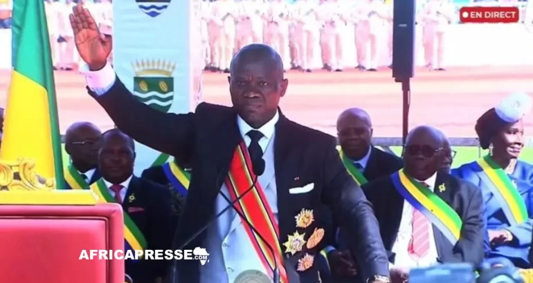 Gabon : L’investiture de Brice Oligui Nguema marque la fin de la transition et le retour à l’ordre constitutionnel Brice Clotaire Oligui Nguema
