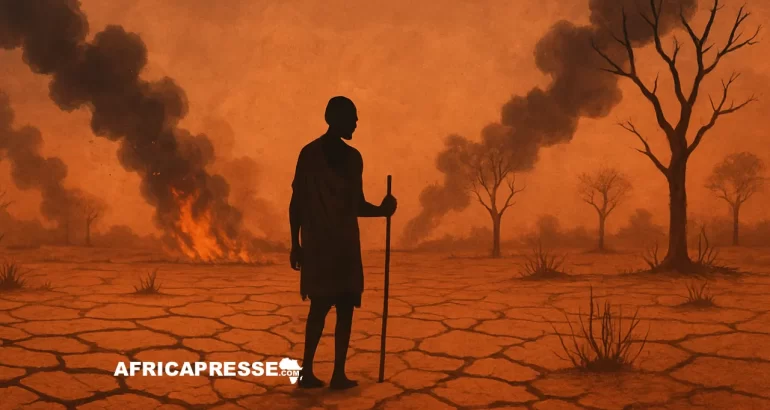 Crise climatique en Afrique : Des inondations aux sécheresses, la situation se dégrade Crise Climatique en Afrique - Image générée par l'IA