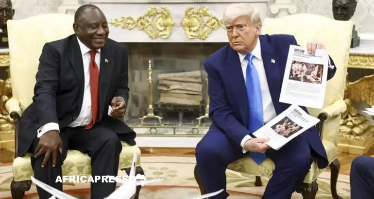 Cyril Ramaphosa et Donald Trump