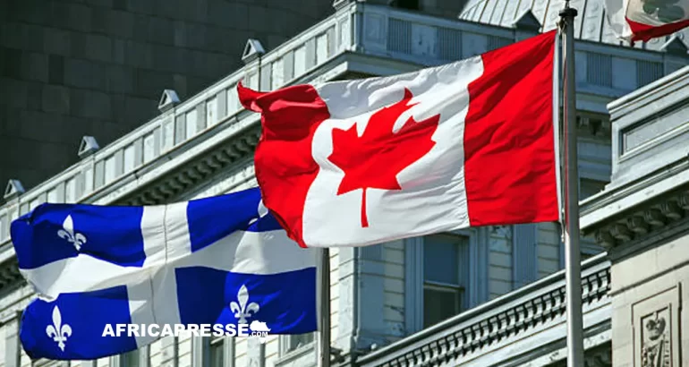Canada : le Cameroun devance la France comme principal pourvoyeur d’immigrants au Québec Drapeau du Canada et du Quebec