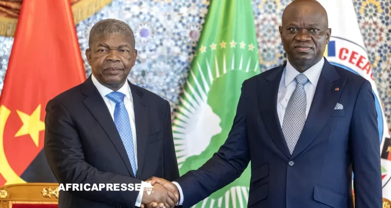 Gabon : La visite symbolique de Joao Lourenço à Libreville, un signe de réconciliation Joao Lourenço et Brice Clotaire Oligui Nguema