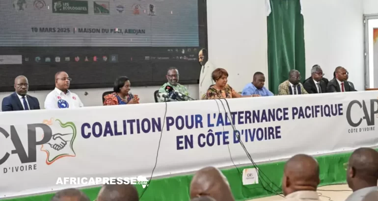 La coalition pour l’alternance pacifique en Côte d’Ivoire, officiellement lancée, ce 10 mars 2025 (illustration)