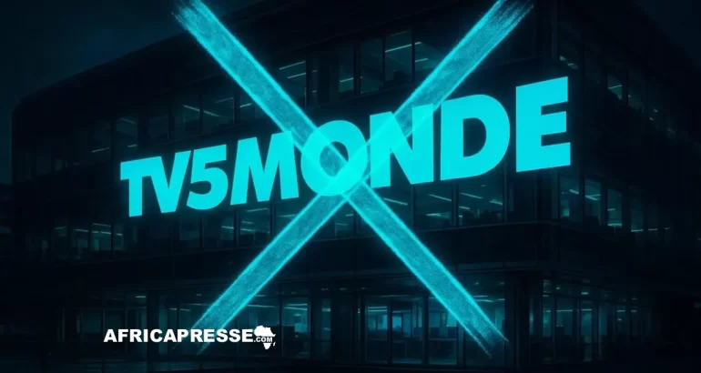 Mali : TV5 Monde suspendue pour tentative de dénigrement des autorités de la transition TV5 Monde (Image générée par l'IA)