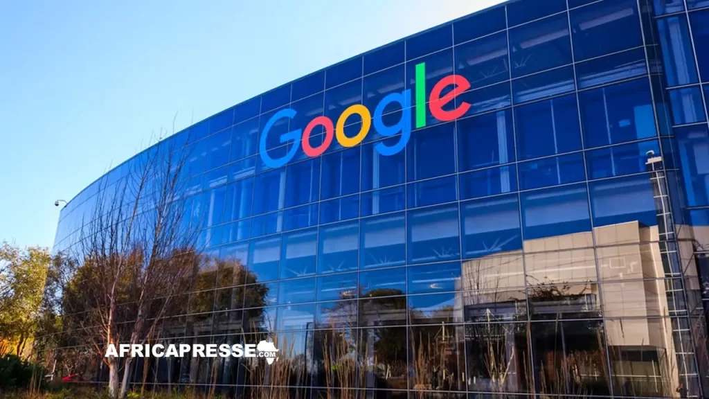 une vue du siège social de Google