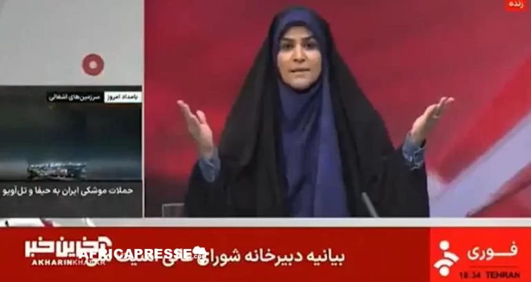 Le siège de la télévision d’État iranienne bombardée en plein direct La télévision d’État iranienne bombardée en direct