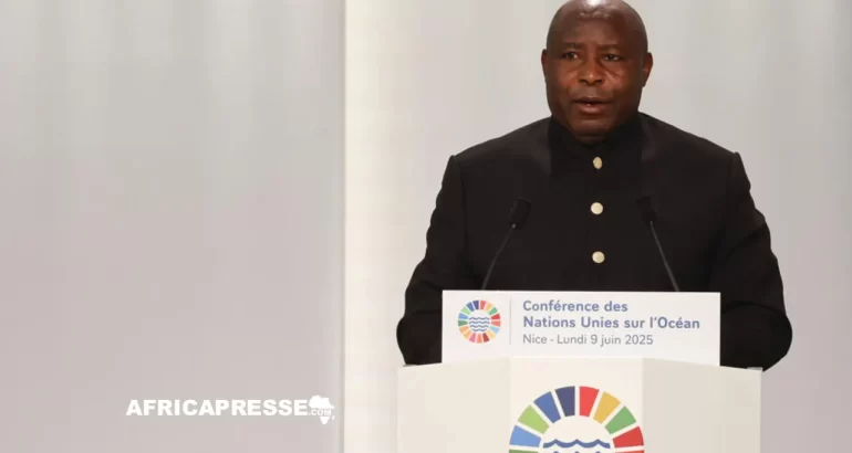 Conférence de l’ONU sur l’Océan 2025 : l’Afrique plaide pour la restauration des fonds marins et l’équité technologique Le président burundais Évariste Ndayishimiye lors de la Conférence de l'ONU sur l'Océan à Nice