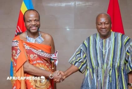 Ghana: visite du roi Mswati III du Royaume d’Eswatini pour renforcer la coopération