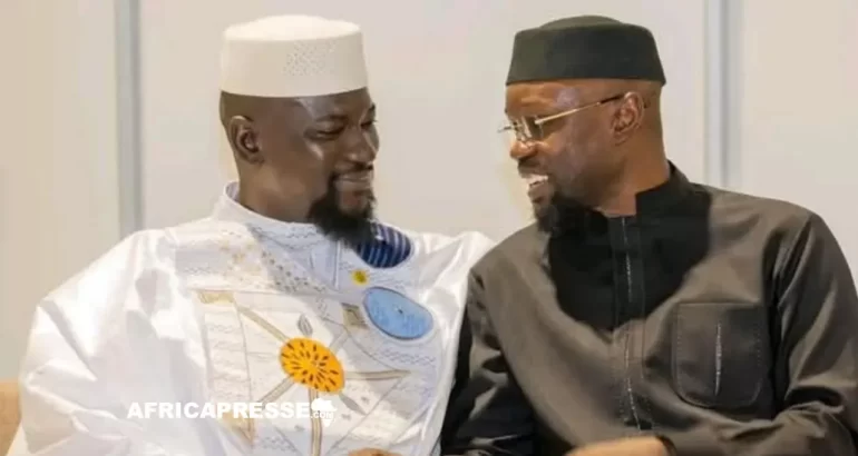 Ousmane Sonko et Mamadi Doumbouya