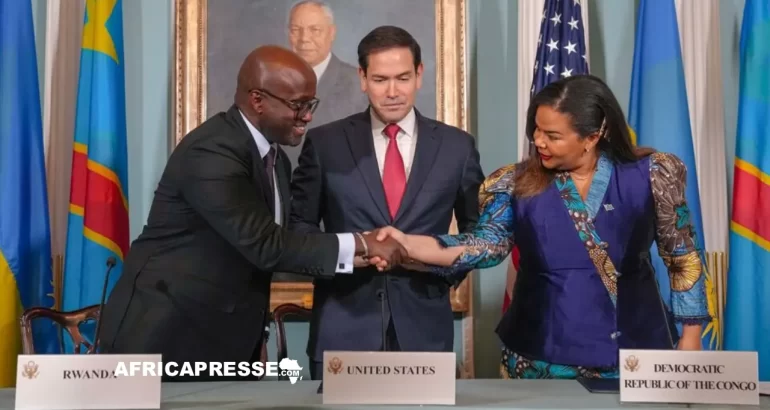 Accord de paix entre la RDC et le Rwanda signe a Washington