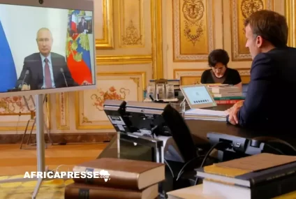 Reprise de dialogue entre Emmanuel Macron et Vladimir Poutine après trois ans de silence
