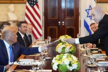 Washington : Donald Trump promet la paix, Benyamin Netanyahu propose la relocalisation des Palestiniens