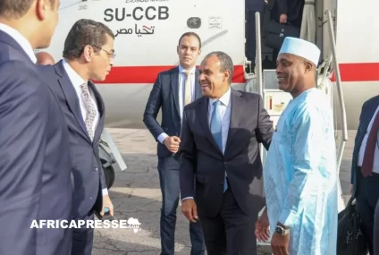 Le chef de la diplomatie égyptienne en escale à N’Djaména pour renforcer un partenariat stratégique