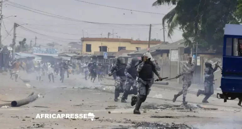 Manifestation demandant la démission du président Faure Gnassingbé à Lomé, au Togo