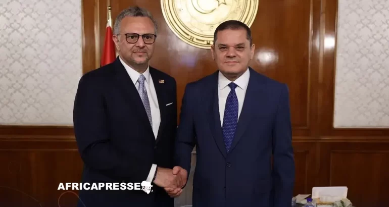 Libye : Tripoli propose un partenariat de 70 milliards de dollars à l’administration Trump Massad Boulos, conseiller spécial du président américain, accueilli par Abdelhamid Dbeibah chef du gouvernement libyen