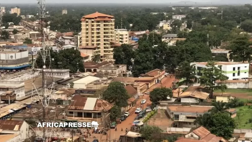 Une vue de Bangui en Centrafrique