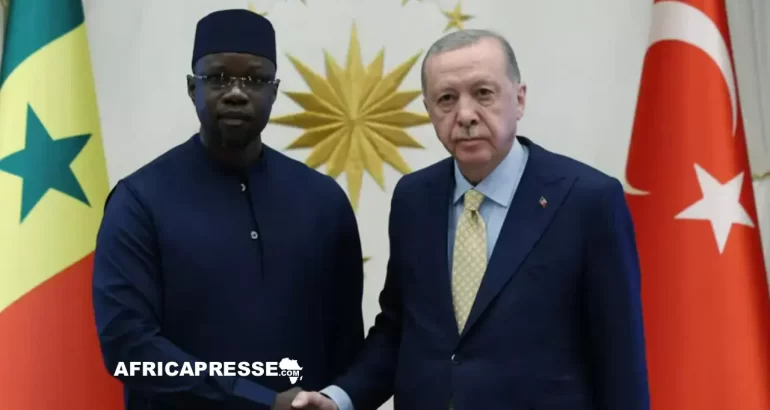 Ousmane Sonko et Recep Tayyip Erdoğan