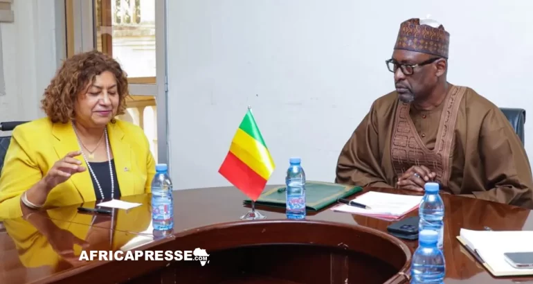 Rachna Korhonen l’Ambassadrice des États-Unis au Mali et Abdoulaye Diop