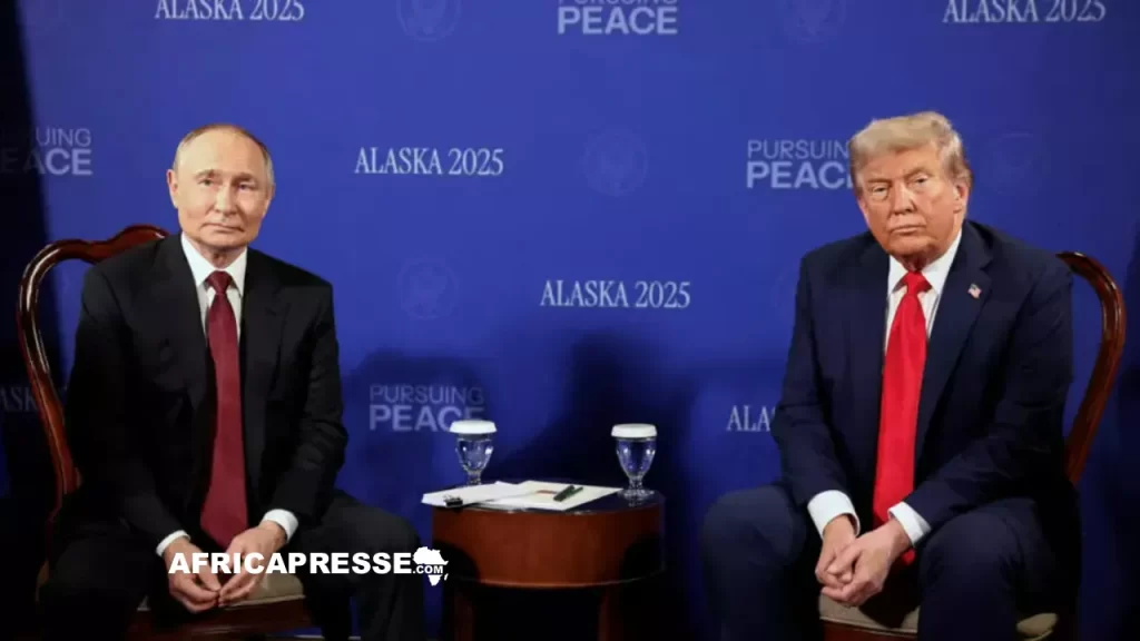 Vladimir Poutine et Donald Trump en Alaska