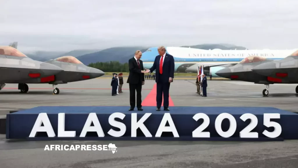 Vladimir Poutine et Donald Trump en Alaska