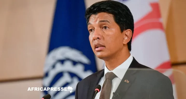 Madagascar :  Andry Rajoelina dénonce une « tentative de coup d’État » orchestrée depuis l’étranger Le président de Madagascar Andry Rajoelina