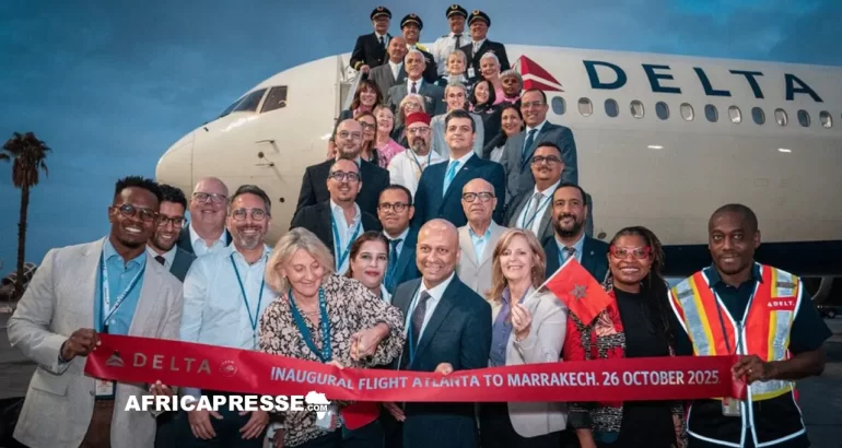 Delta Air Lines inaugure un vol direct entre Atlanta et Marrakech : un nouveau pont entre les États-Unis et le Maroc Delta Air Lines inaugure un vol direct entre Atlanta et Marrakech, un nouveau pont entre les États-Unis et le Maroc