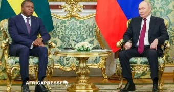 Vladimir Poutine rencontre le Premier ministre togolais Faure Gnassingbé à Moscou