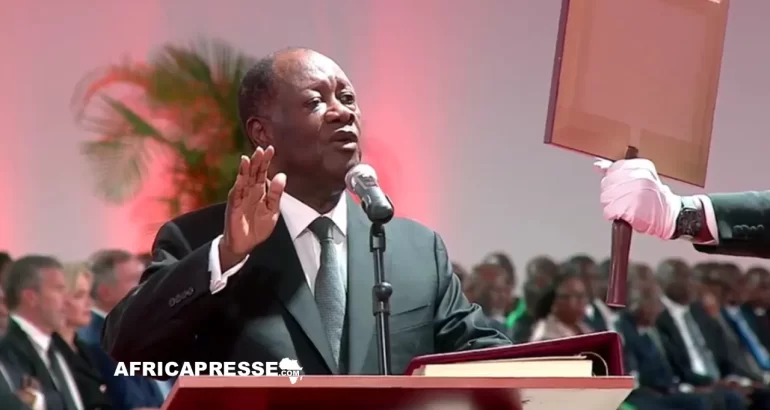 Alassane Ouattara prête serment pour un 4e mandat