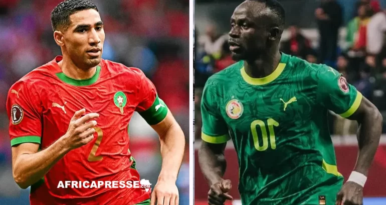 Hakimi et Sadio Mane