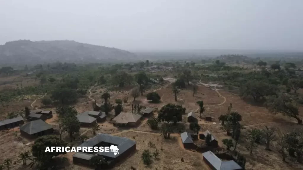 Une vue par drone de Kurmin Wali Région de Kaduna