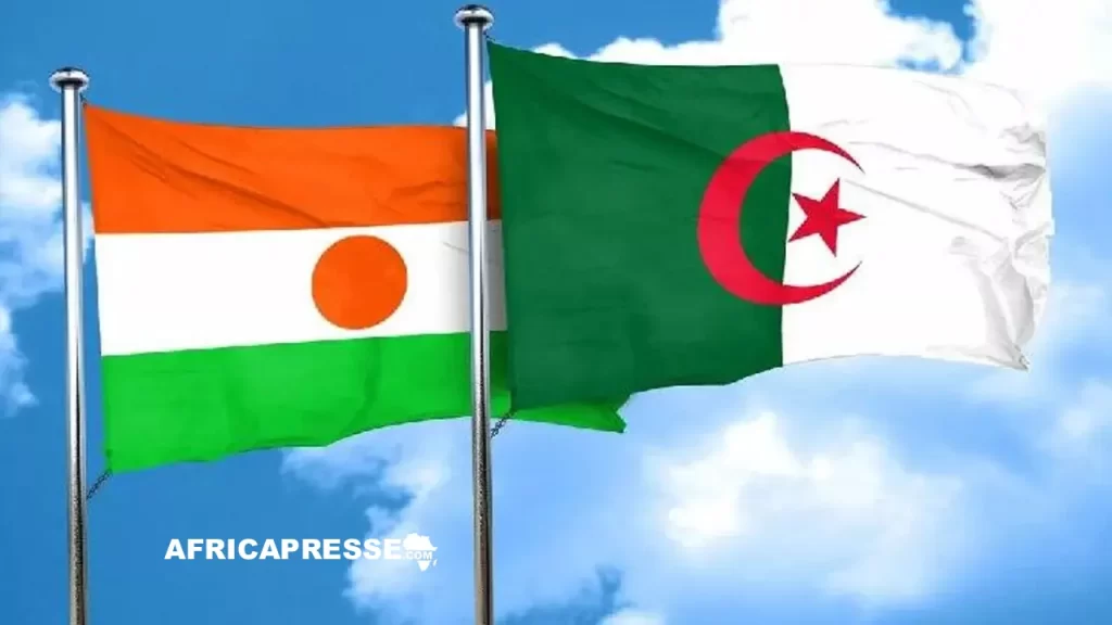 Drapeau du Niger et de l'Algerie