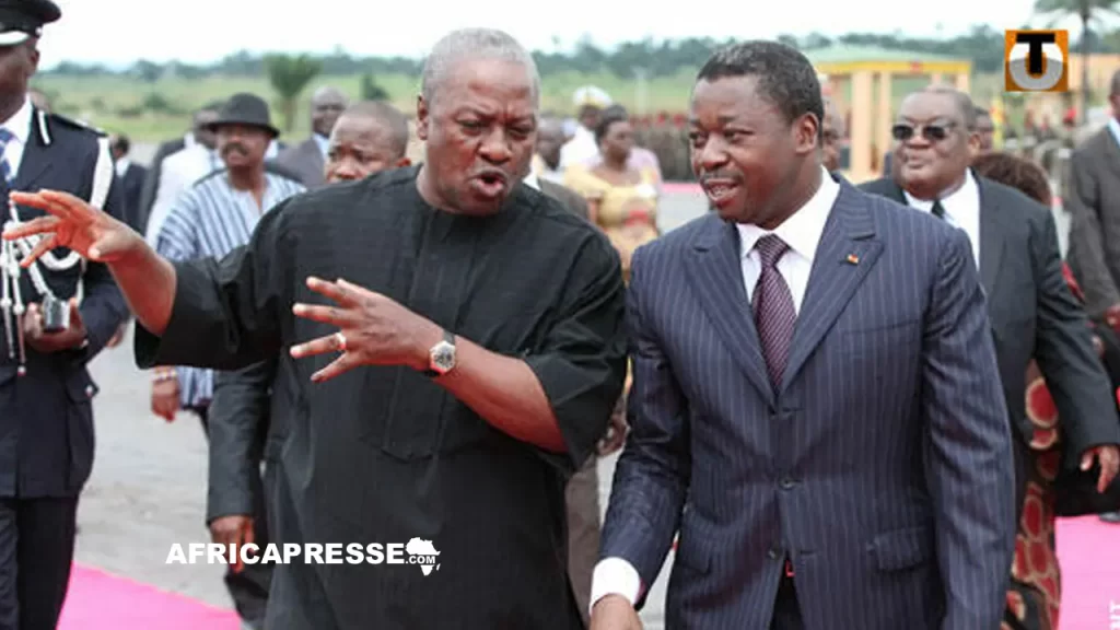 John Dramani Mahama et Faure Gnassingbé