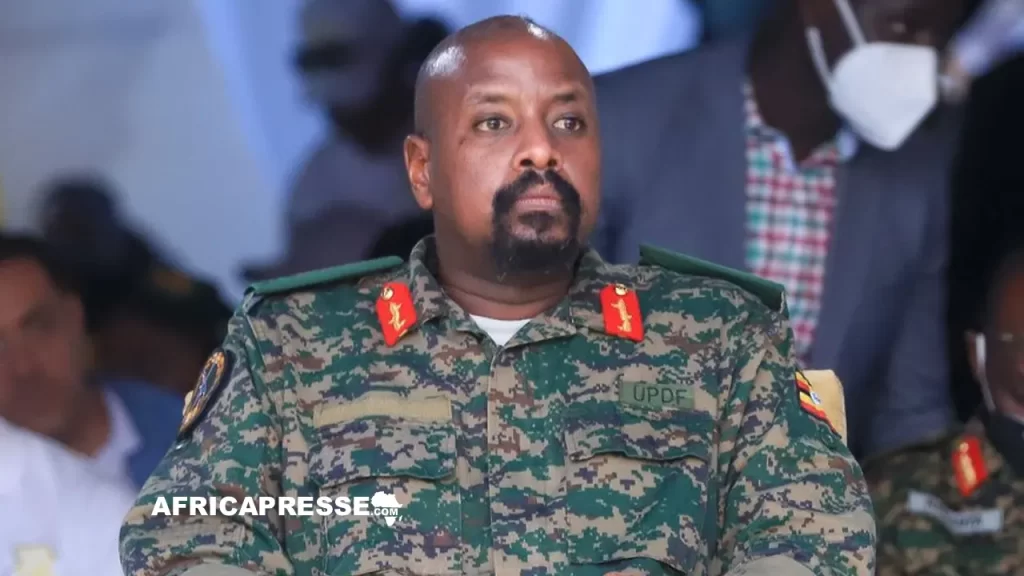 Le général Muhoozi Kainerugaba, chef de l'armée ougandaise et fils du président Yoweri Museveni