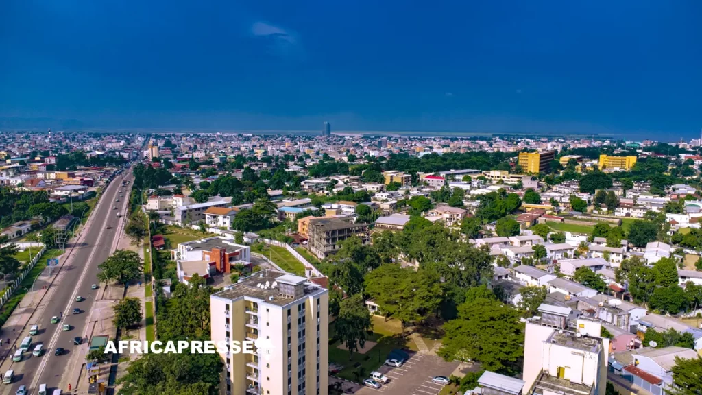 Une vue de Brazaville au Congo