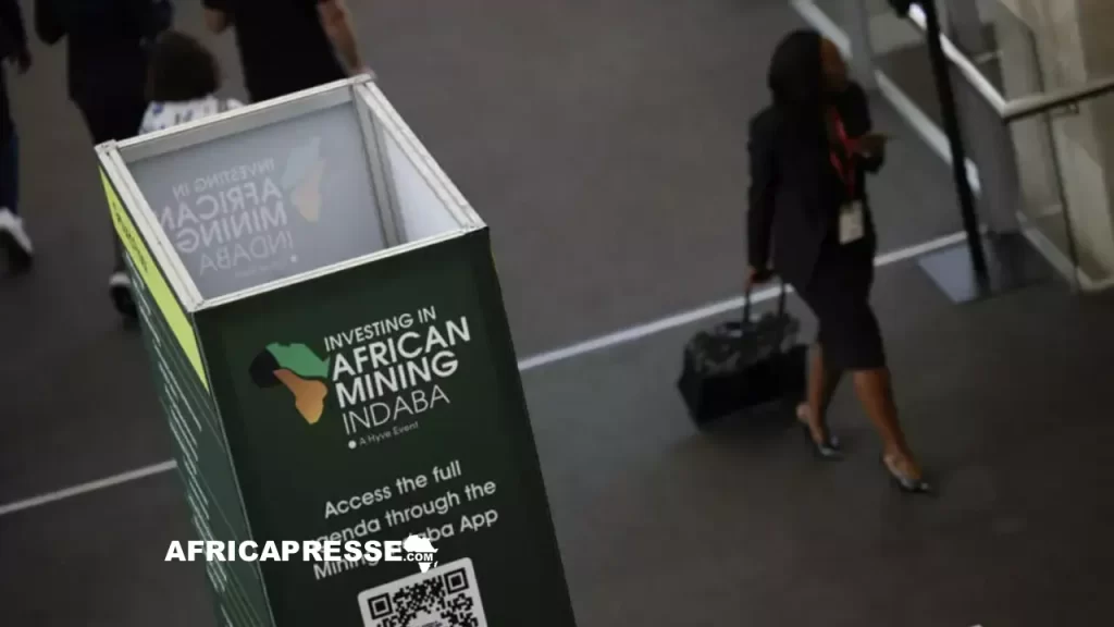 le Centre international des congrès du Cap lors de la 32e édition de l'African Mining Indaba, en Afrique du Sud, le 10 février 2026.