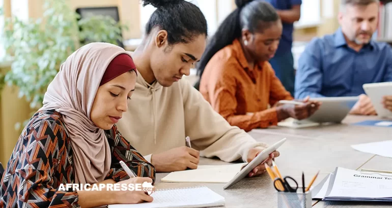 Cours d'anglais - salle de classe