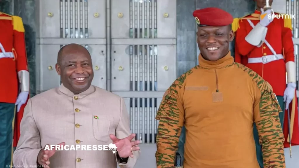 Évariste Ndayishimiye et Ibrahim Traoré