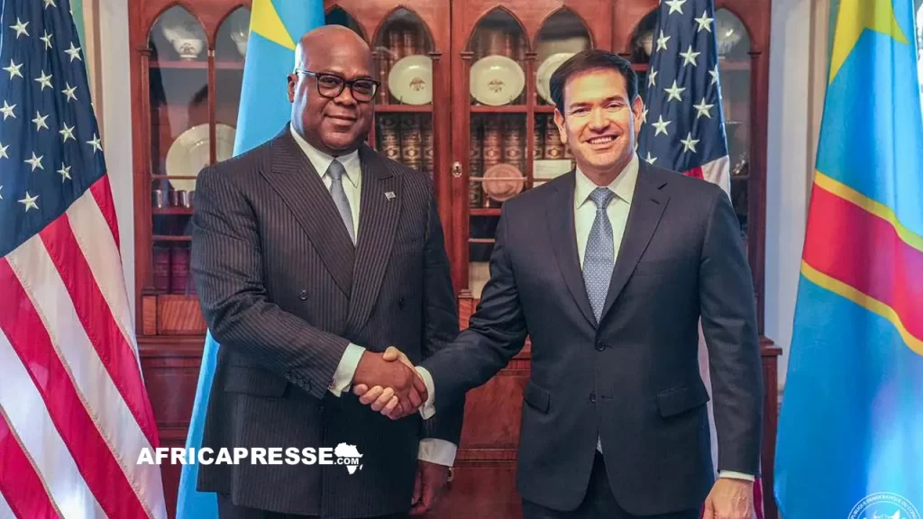 Félix-Antoine Tshisekedi Tshilombo et Marco Rubio