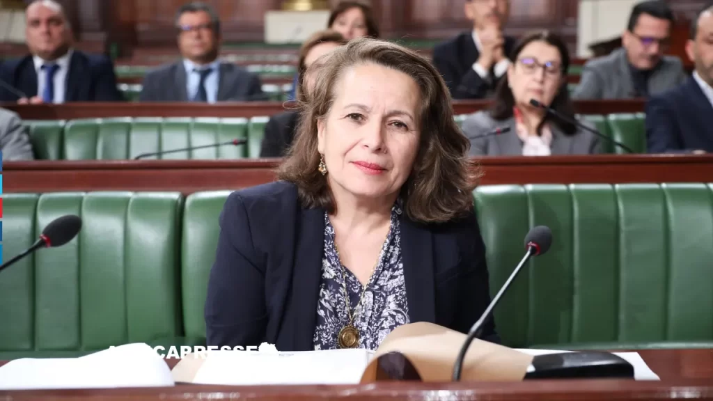 La ministre tunisienne de l’Énergie et de l’Industrie, Fatma Thabet Chiboub