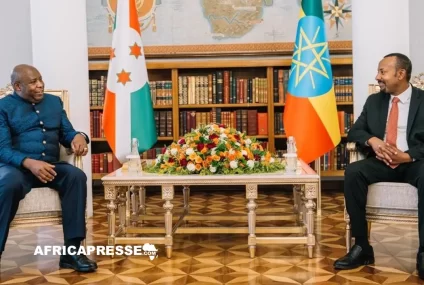 Burundi : Le président en exercice de l’UA Évariste Ndayishimiye en visite d’État en Éthiopie Burundi : Le président en exercice de l’UA Évariste Ndayishimiye en visite d’État en Éthiopie