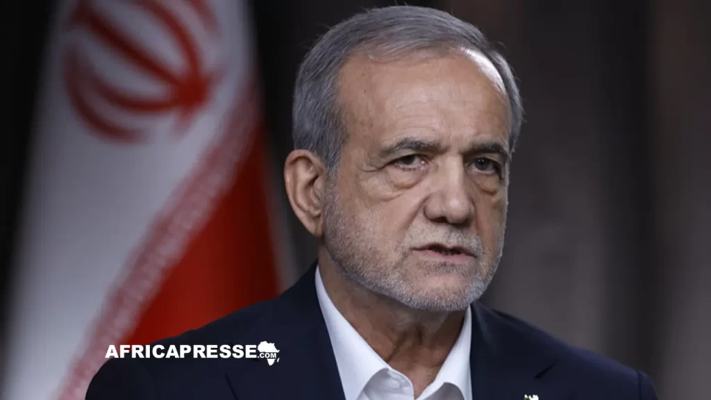 Le président de la République islamique d'Iran, Massoud Pezechkian