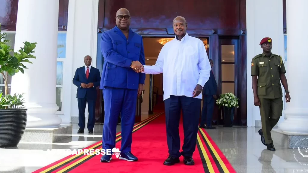 Félix Tshisekedi et Yoweri Museveni