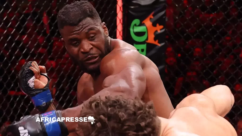 Francis Ngannou met Philippe Lins KO