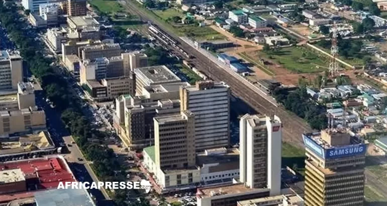 Une vue de Lusaka, capitale de la Zambie